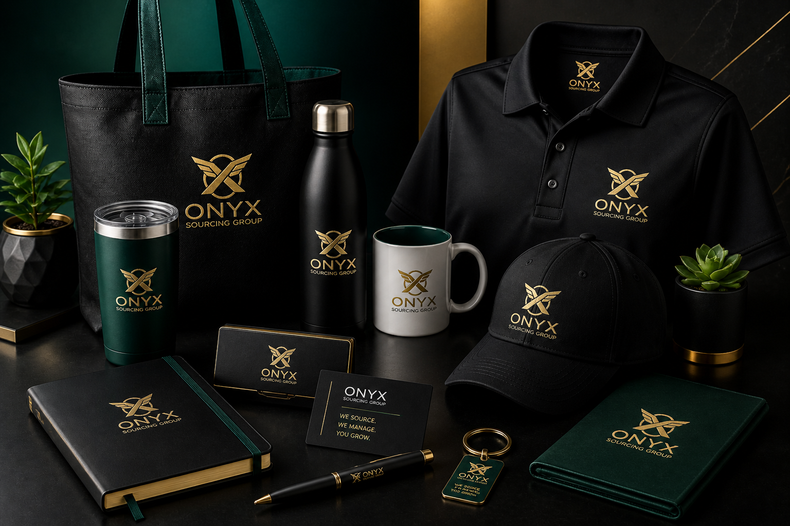 Onyx branded merchandise examples